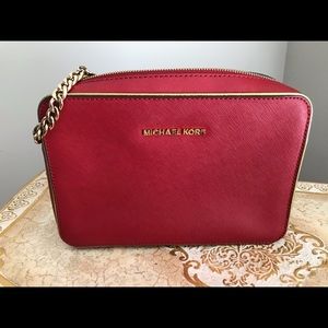 MK Red Crossbody Bag